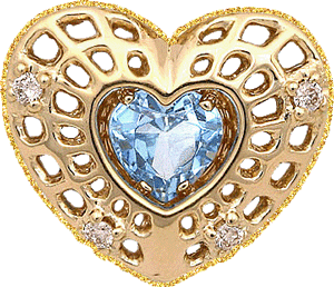 Gif animé bijoux coeur